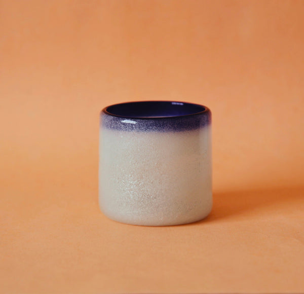 Vaso Old Fashion filo azul.
