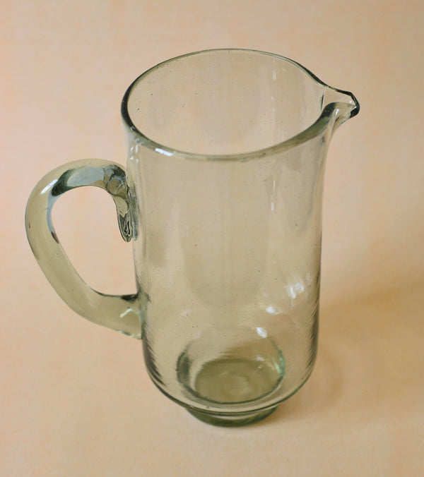 Jarra Recta Cristal con base