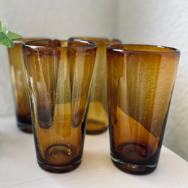 Vaso estilo Highball color cobalto